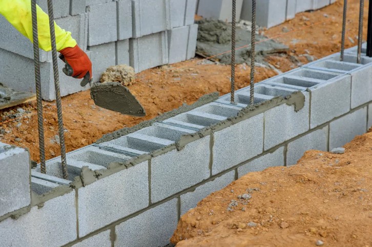 zidanje betonskim blokovima