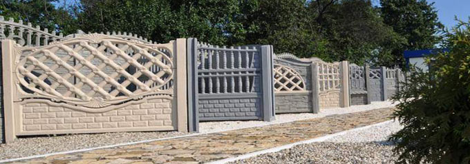 betoninės tvoros