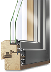 houten aluminium finster